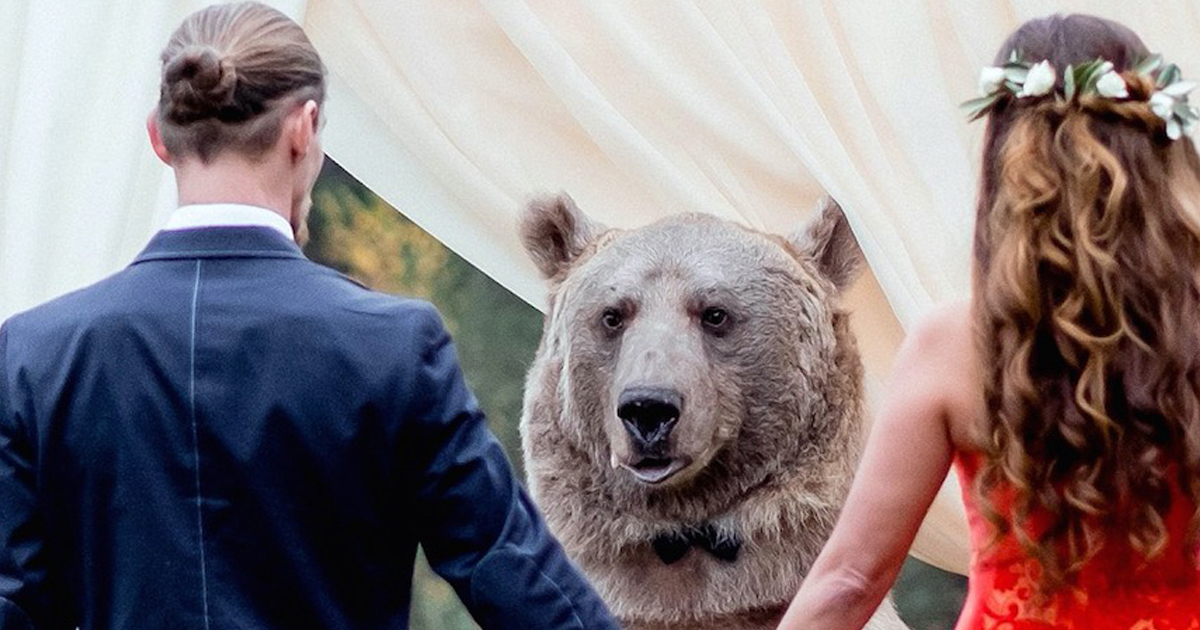 Russian Couple Gets Married...with a Bear. Seriously.