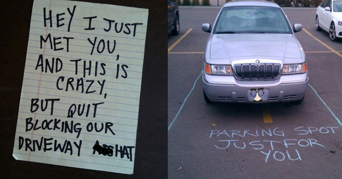 15 Of The Funniest Notes Left On Cars