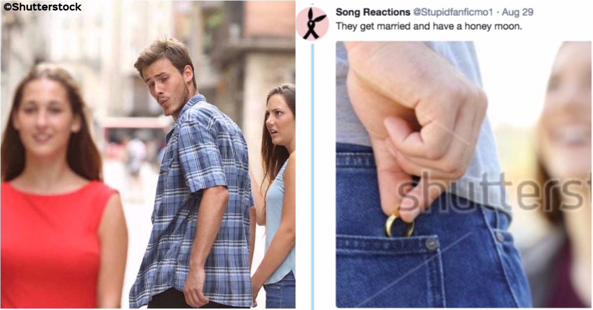 The Unfaithful Guy/Jealous Girlfriend Meme Couple Has an Entire Story