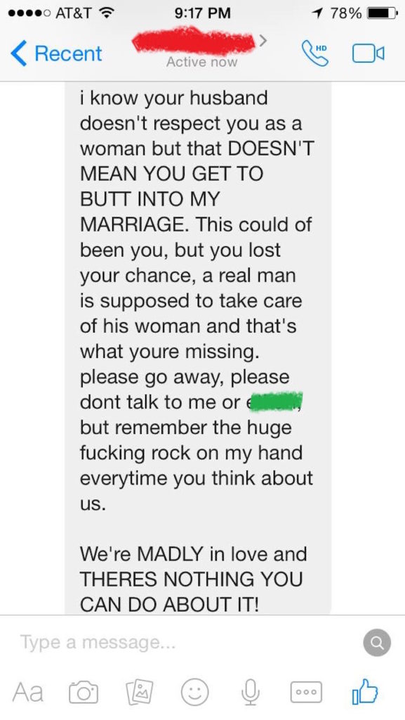 This Woman's Ex-Boyfriend's Fiancé Sent Her Insane Texts...4 Years