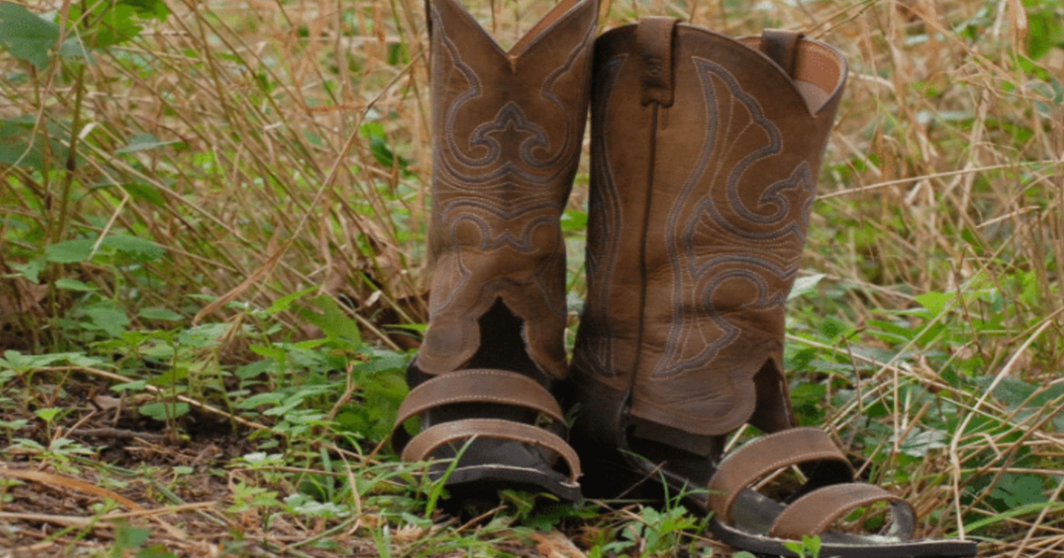 Cowboy boot outlet thongs