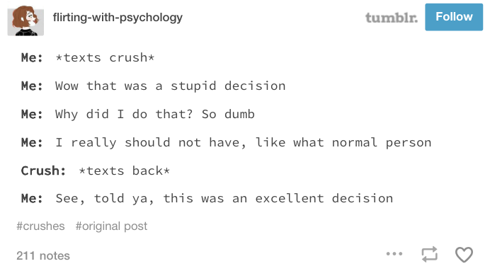 Crushes tumblr posts about some IT