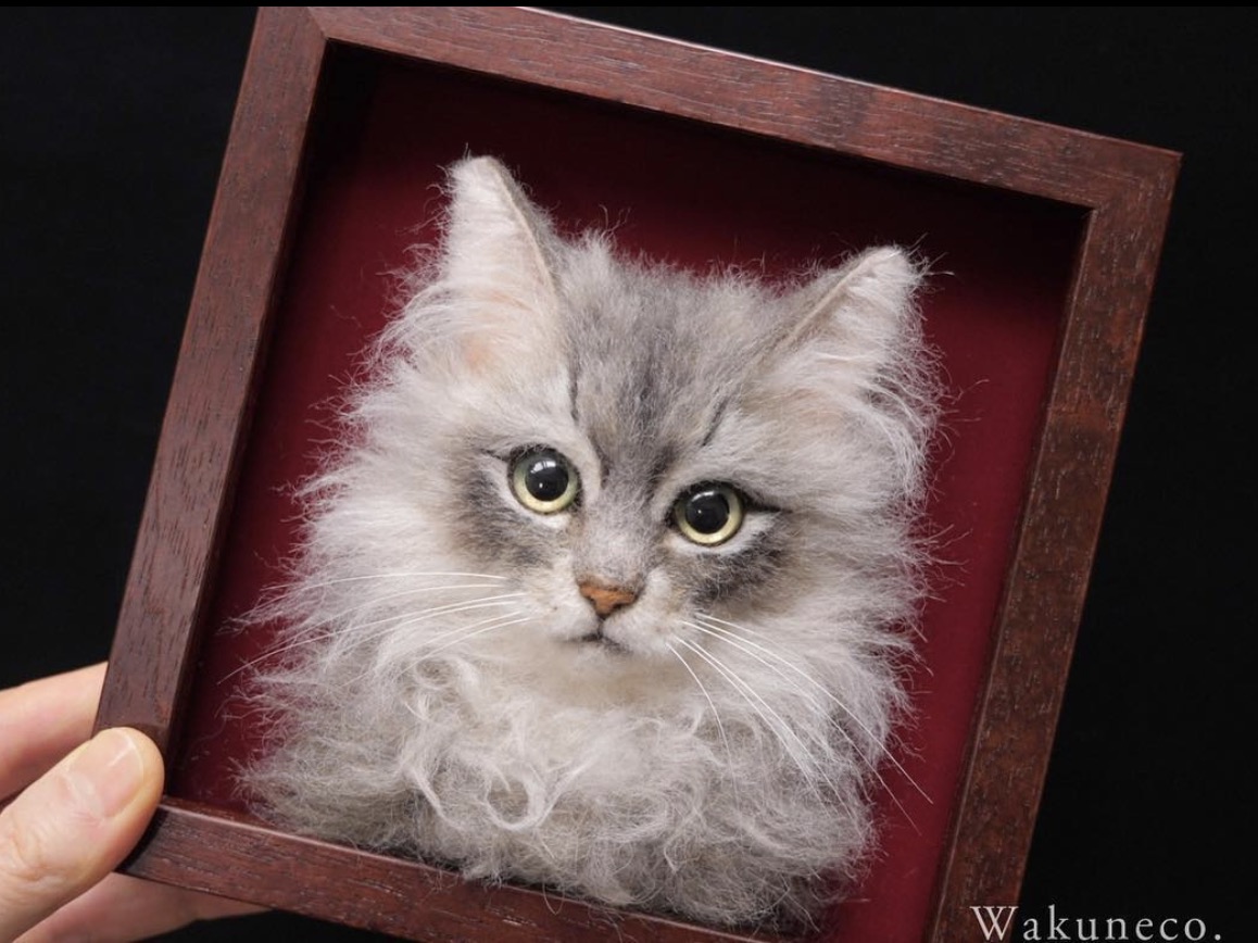 Japanese Artist Makes Eerily Realistic 3D Cat Portraits