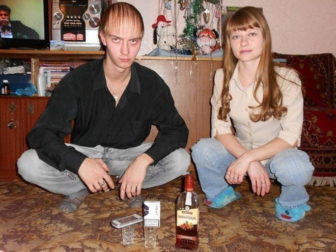 2 russian couples