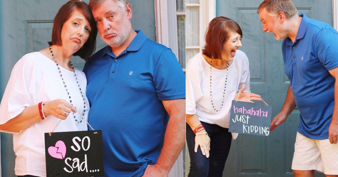 Parents Take Empty Nest Photoshoot To Celebrate Their Daughter Moving Out