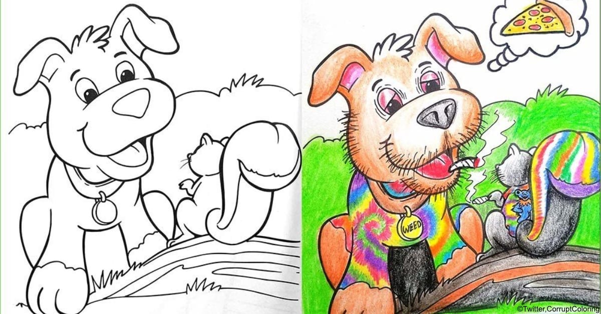 These "Coloring Book Corruptions" Will Make You Laugh and Want to Break