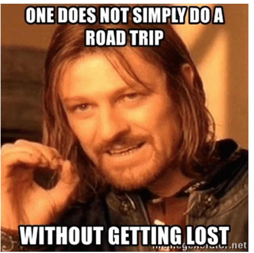 apple road trip meme