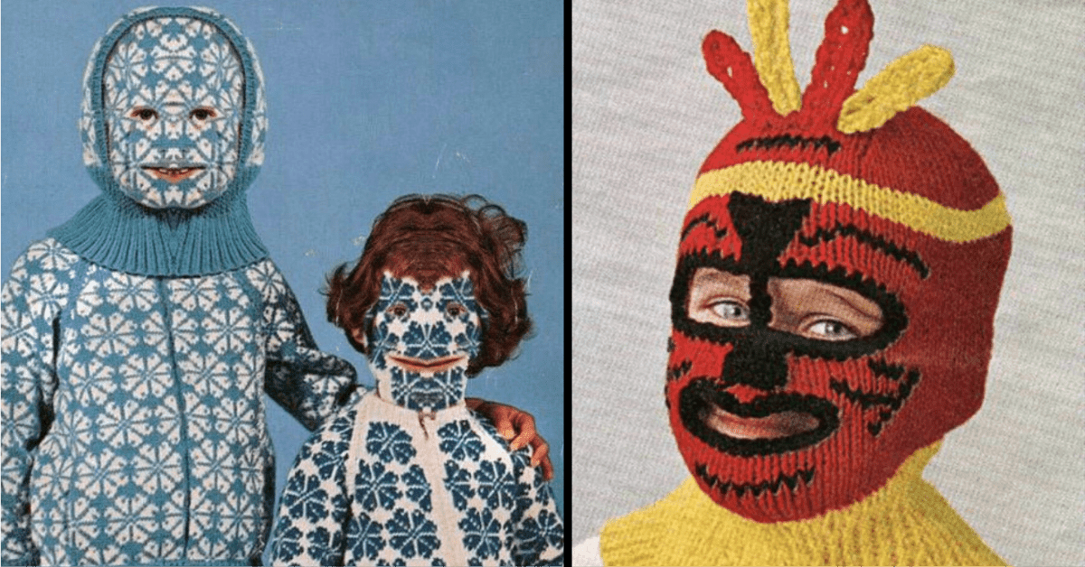 These Vintage Knitted Balaclavas From the 1970s Aren’t Weird at All