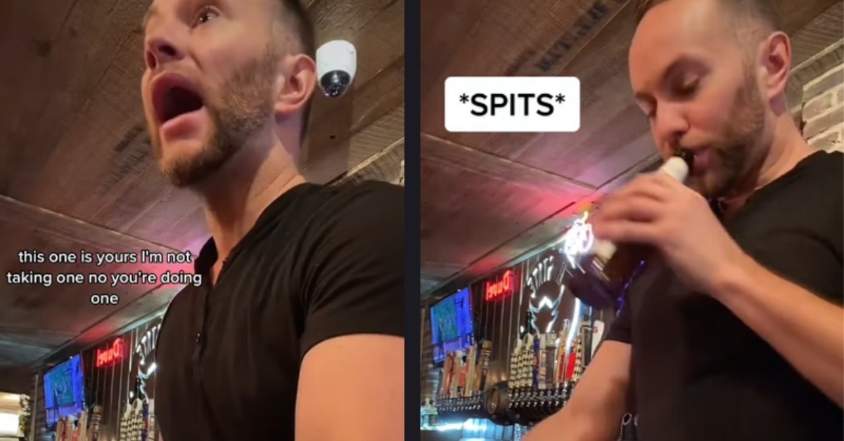 A Bartender Showed How He Tricks Customers Who Want to Take Shots With Him